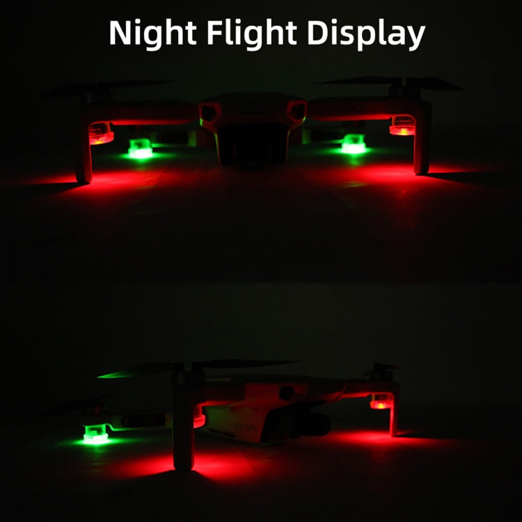 Luz indicadora de luz LED estroboscópica nocturna Sunnylife 2 verdes + 2 rojas para DJI Mavic 2 / Mini / Mavic Air 2 / FPV, Night Strobe Indicator