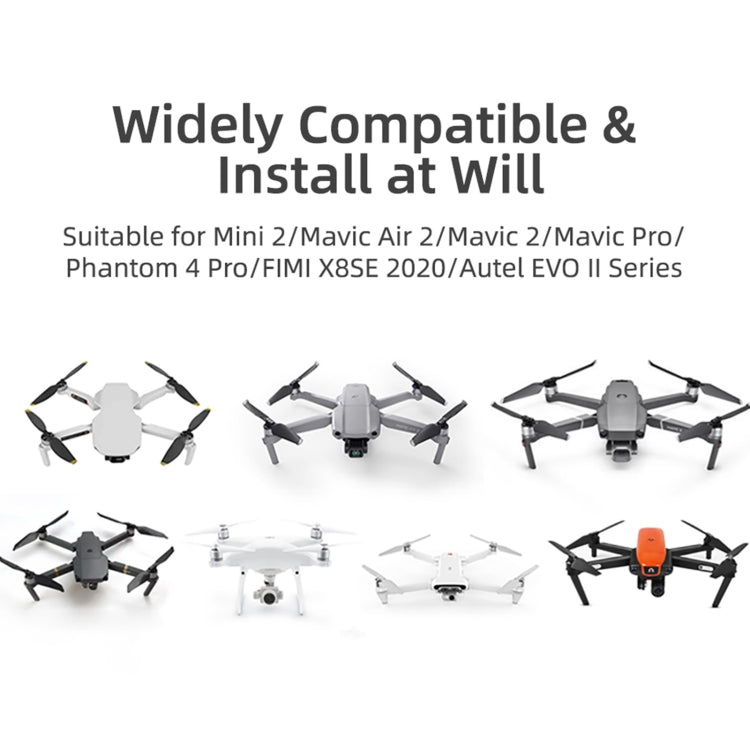 Luz indicadora de luz LED estroboscópica nocturna Sunnylife 2 verdes + 2 rojas para DJI Mavic 2 / Mini / Mavic Air 2 / FPV, Night Strobe Indicator