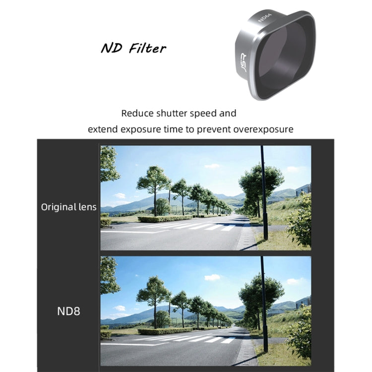 Filtro de lente JSR KS ND8 para DJI FPV, marco de aleación de aluminio, ND8