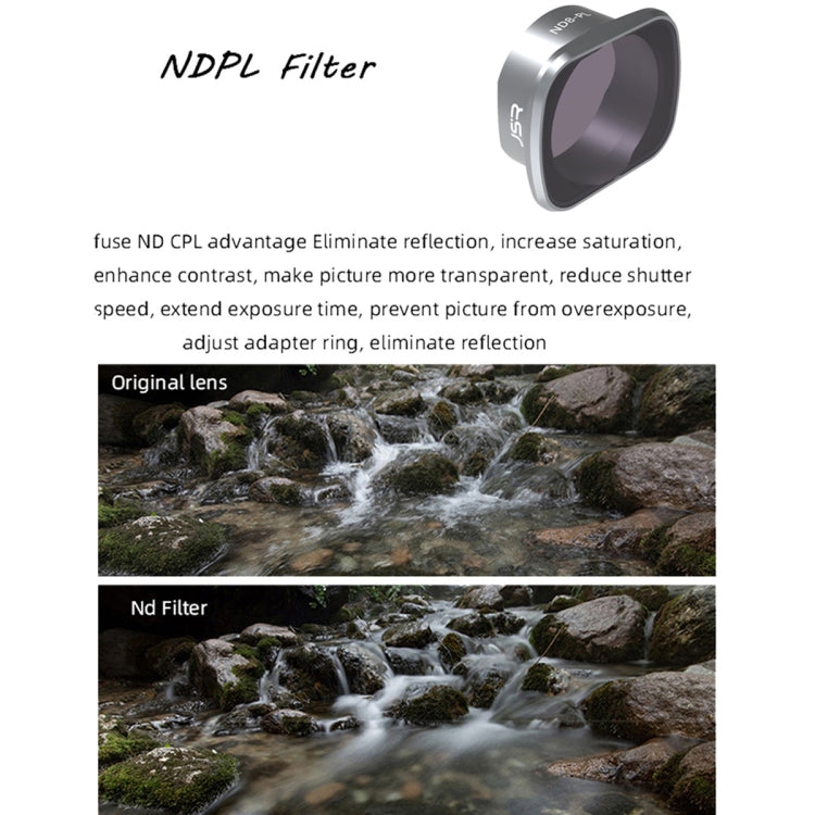 Filtro de lente JSR KS ND32PL para DJI FPV, marco de aleación de aluminio, ND32PL
