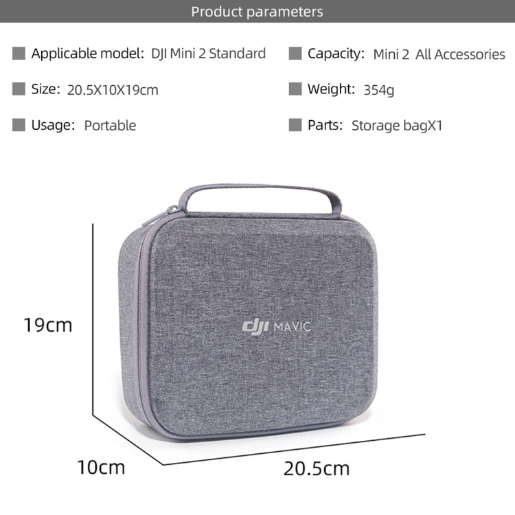DJI Bolsa de almacenamiento portátil impermeable de nailon para DJI Mini 2 Drone, Case For DJI Mini 2