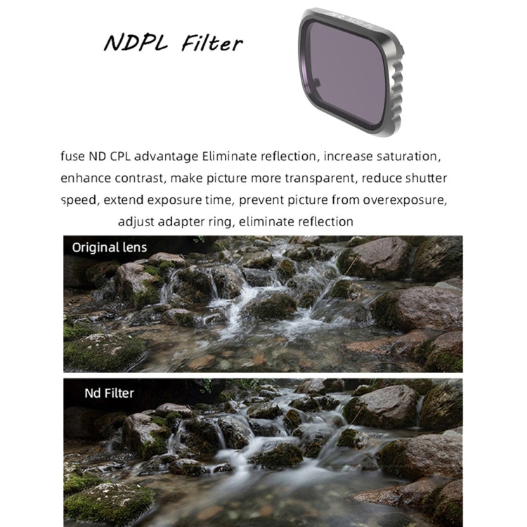 Filtro de lente JSR KS ND32PL para DJI Air 2S, marco de aluminio, ND32PL