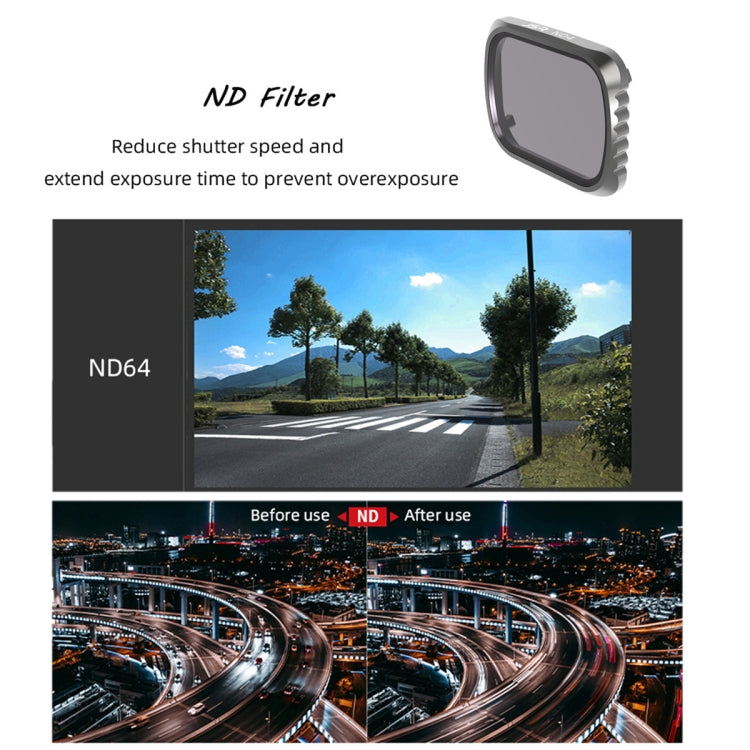 JSR KS 4 en 1 UV + CPL + ND16 + ND32 Filtro de lente para DJI Air 2S, marco de aluminio, UV + CPL + ND16 + ND32