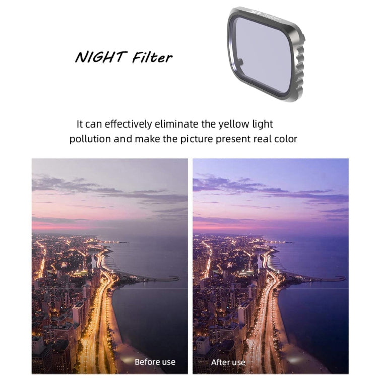 JSR KS 8 en 1 UV + CPL + ND8 + ND16 + ND32 + ND64 + STAR + Filtro de Lente NOCTURNO para DJI Air 2S, Marco de Aluminio, UV + CPL + ND8 + ND16 + ND32 + ND64 + STAR + NIGHT