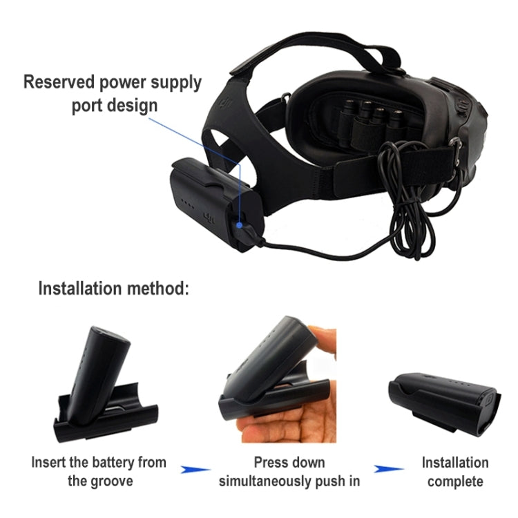 Soporte de clip de carga de batería FPV-TDDCH-CQT para gafas DJI FPV V2, Battery Bracket