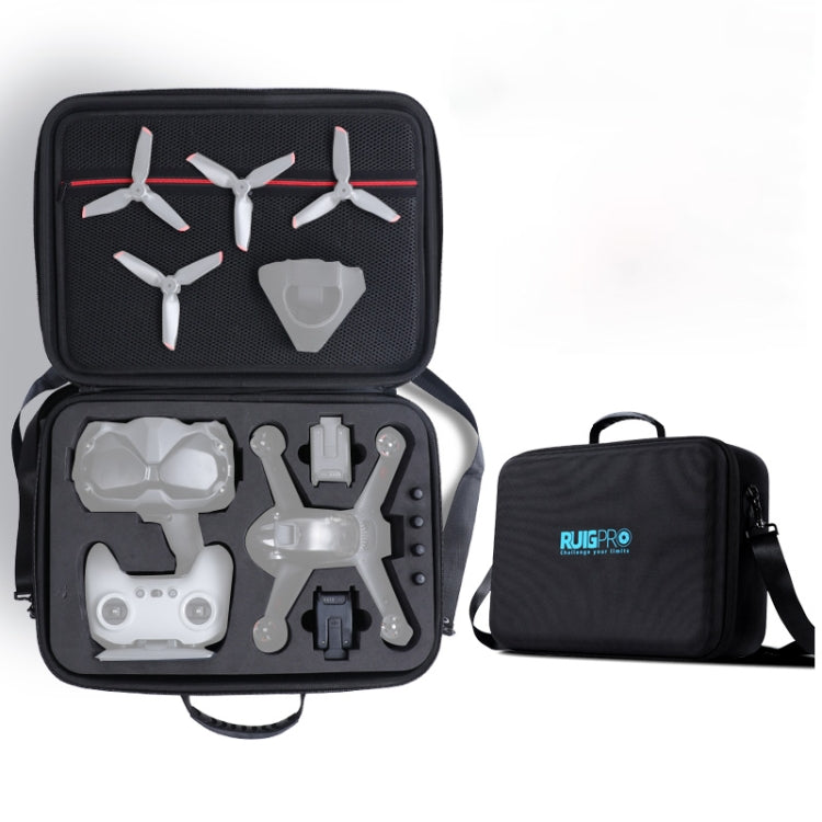 RUIGPRO para DJI FPV Caja de almacenamiento portátil de un solo hombro Bolsa de transporte de viaje, For DJI FPV