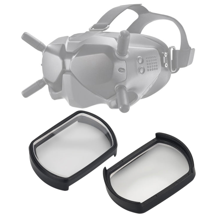 RCSTQ 2 PCS 350 Grados Miopía Gafas Lente Corrección de Visión Lente Asférica para DJI FPV Gafas V2, 350 Degree