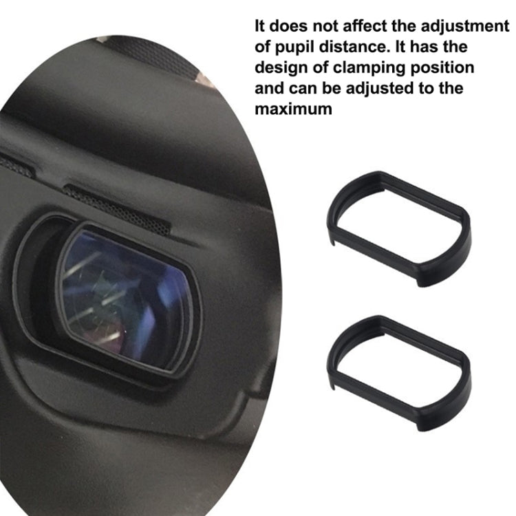 RCSTQ 2 PCS 350 Grados Miopía Gafas Lente Corrección de Visión Lente Asférica para DJI FPV Gafas V2, 350 Degree