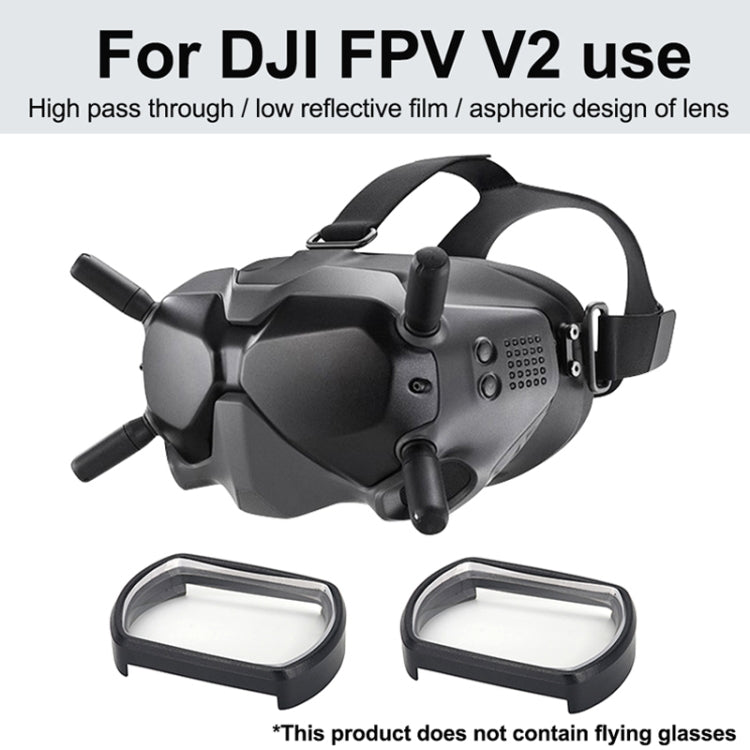 RCSTQ 2 PCS 550 Grados Miopía Gafas Lente Corrección de Visión Lente Asférica para DJI FPV Gafas V2, 550 Degree