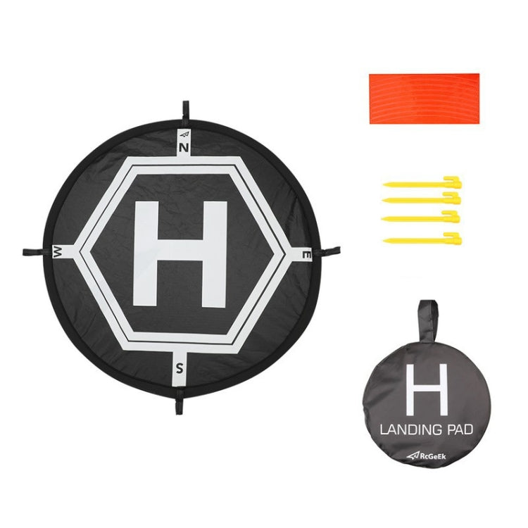 RCGEEK Plataforma de estacionamiento portátil redonda de 55 cm Plataforma de aterrizaje plegable para DJI Mavic Mini / Air 2S / FPV, 55cm Round
