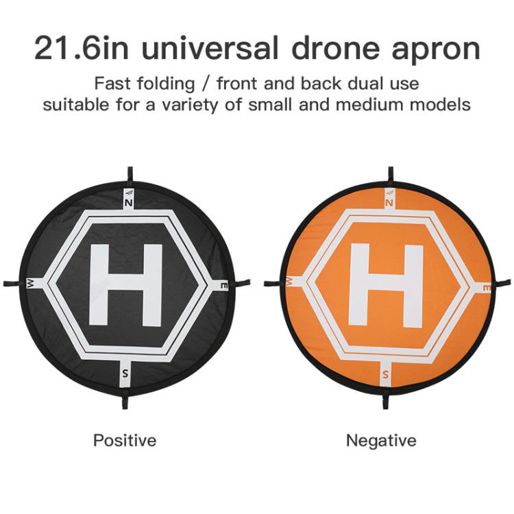 RCGEEK Plataforma de estacionamiento portátil redonda de 55 cm Plataforma de aterrizaje plegable para DJI Mavic Mini / Air 2S / FPV, 55cm Round