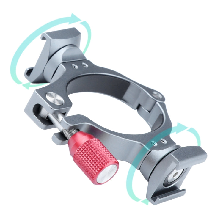 Adaptador de anillo de soporte de extensión estabilizador con base de zapata fría doble para DJI OM4 / Osmo Mobile 3, Bracket For DJI OM4