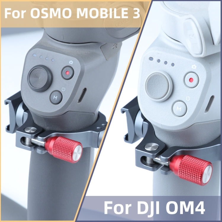 Adaptador de anillo de soporte de extensión estabilizador con base de zapata fría doble para DJI OM4 / Osmo Mobile 3, Bracket For DJI OM4