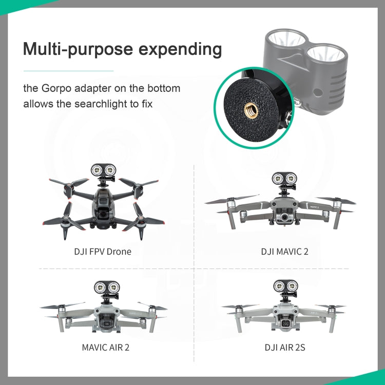 STARTRC Owl Lámpara de Vuelo Nocturno Reflector Luz de Señal para DJI Mavic 2 / Air 2S / Mini 2 / Mini / FPV