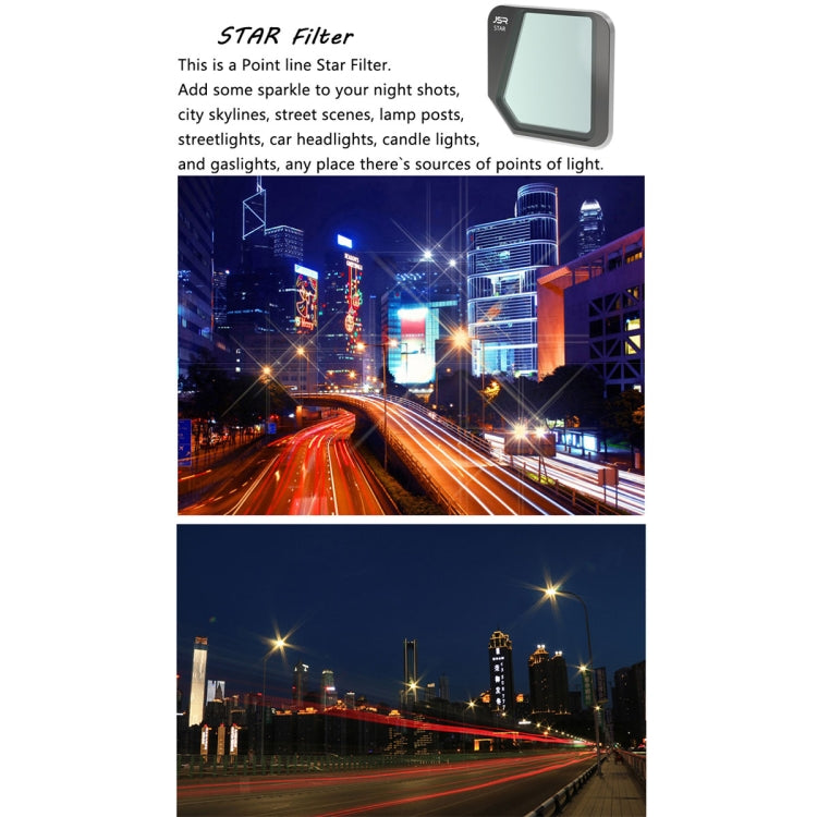Filtro de lente con efecto estrella JSR Drone para DJI Mavic 3, Star Effect