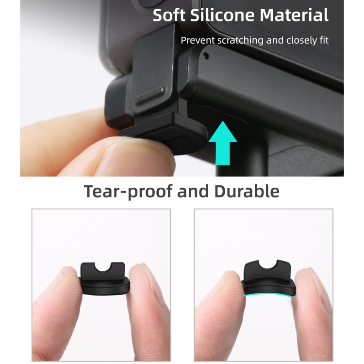 Sunnylife DC339 4 PCS Enchufe antiliberación de silicona para DJI Action 2