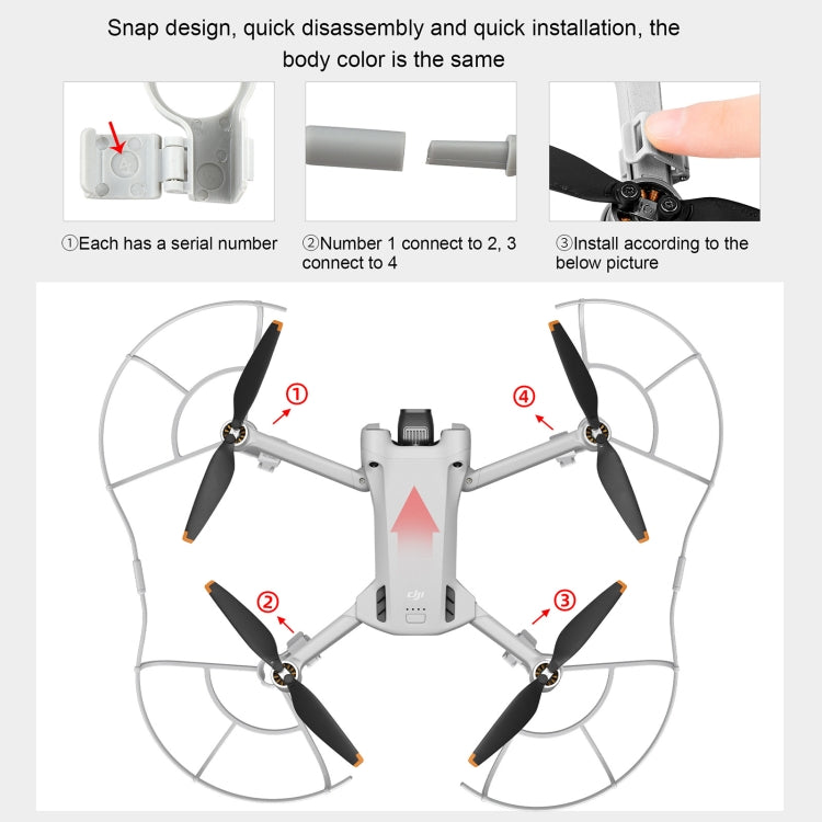 STARTRC Drone Hélice Protector Protector Anillo Anticolisión para DJI Mini 3 Pro, For DJI Mini 3 Pro