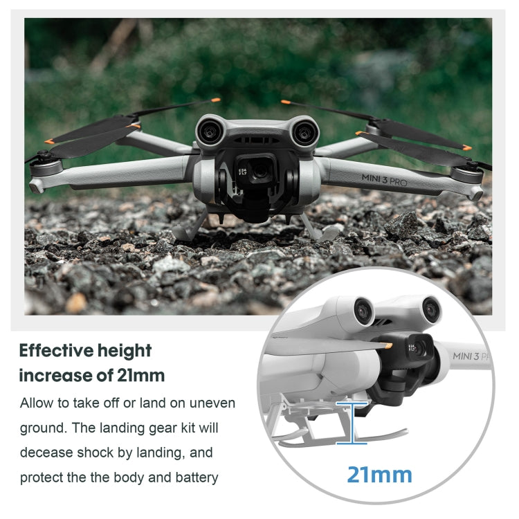 STARTRC Bastidor de entrenamiento para tren de aterrizaje elevado, anticaída, plegable, antisuciedad, para DJI Mini 3 Pro, For DJI Mini 3 Pro