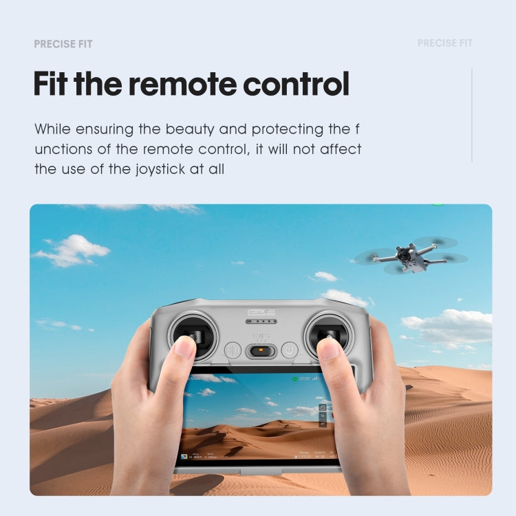 STARTRC Funda de silicona antiarañazos a prueba de golpes para control remoto DJI Mini 3 Pro, For DJI Mini 3 Pro Remote Control(Grey), For DJI Mini 3 Pro Remote Control(Black)