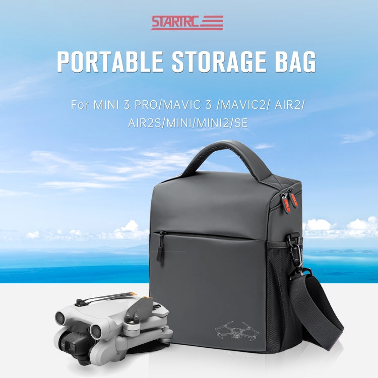 STARTRC Caja de transporte portátil Bolsa de almacenamiento de un solo hombro para DJI Mini 3 Pro / Air 2S / Mini 2 / Mavic 3 / Air 2