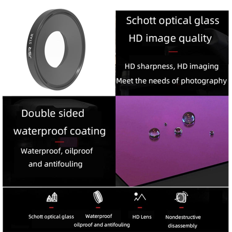 Filtro de lente JSR Starlight para DJI Osmo Action 3, Starlight