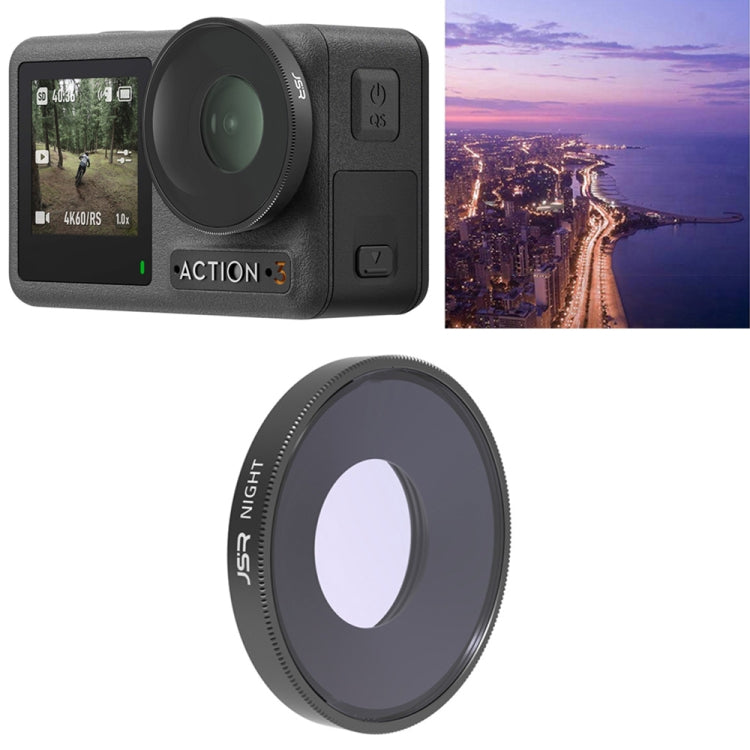 Filtro de lente JSR NIGHT para DJI Osmo Action 3, NIGHT
