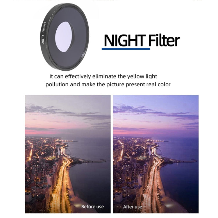 Filtro de lente JSR NIGHT para DJI Osmo Action 3, NIGHT