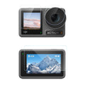 Para DJI Osmo Action 3 Lente 3 en 1 Pantalla frontal y trasera Película a prueba de explosiones de diamante, For DJI Osmo Action 3