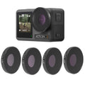 Filtro de lente JSR 4 en 1 ND8PL / ND16PL / ND32PL / ND64 PL para DJI Osmo Action 3, 4 in 1 NDPL