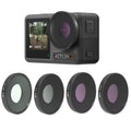 Filtro de lente JSR 4 en 1 UV CPL ND16 ND32 para DJI Osmo Action 3, 4 in 1