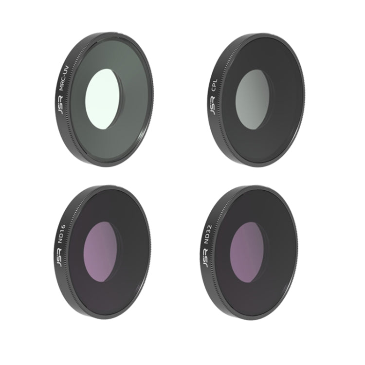 Filtro de lente JSR 4 en 1 UV CPL ND16 ND32 para DJI Osmo Action 3, 4 in 1