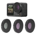 Filtro de lente JSR 3 en 1 CPL ND8 ND16 para DJI Osmo Action 3, 3 in 1