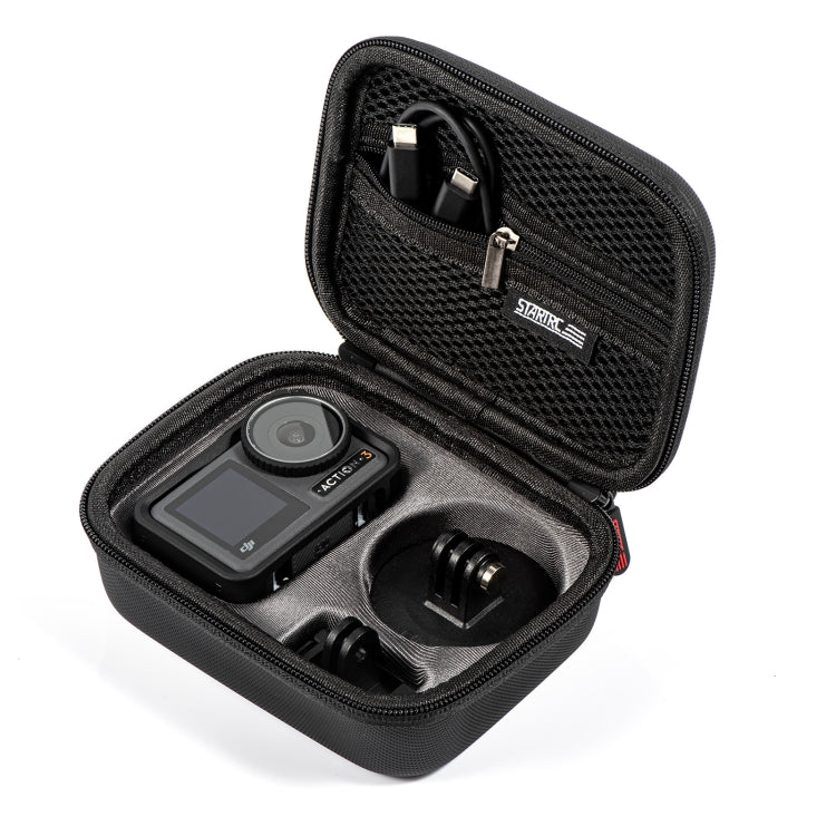 Funda de transporte para cámara DJI Osmo Action 3 STARTRC con mosquetón y correa, For DJI Osmo Action 3