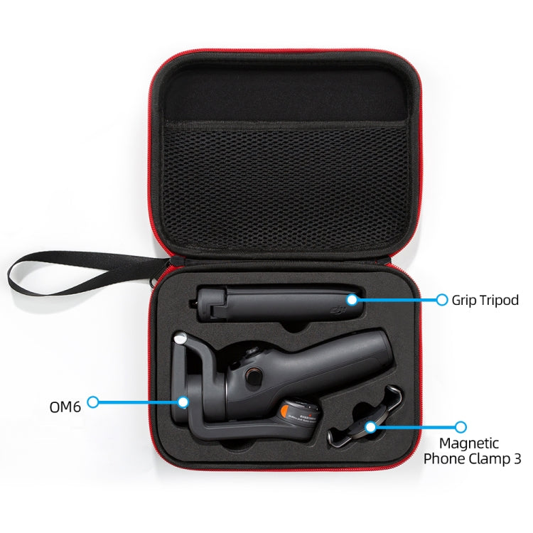 Para bolsa de viaje con estuche de transporte DJI Osmo Mobile 6, tamaño: 21 x 16 x 6 cm, For DJI Osmo Mobile 6