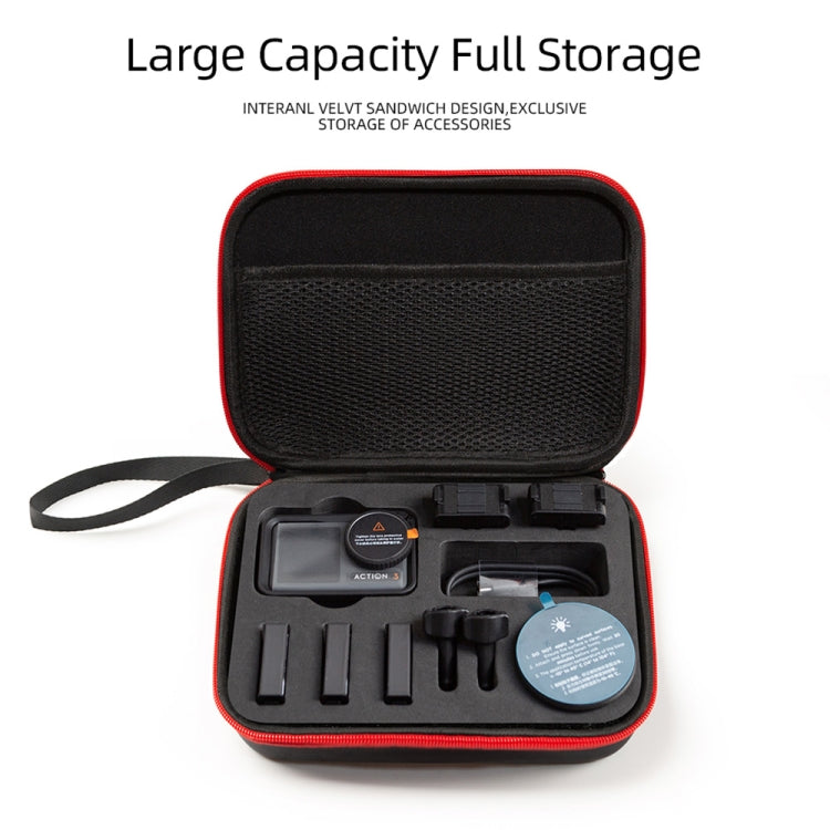 Para DJI Osmo Action 3 Estuche de almacenamiento de transporte, Tamaño: 21x 16 x 6 cm, For DJI Osmo Action 3