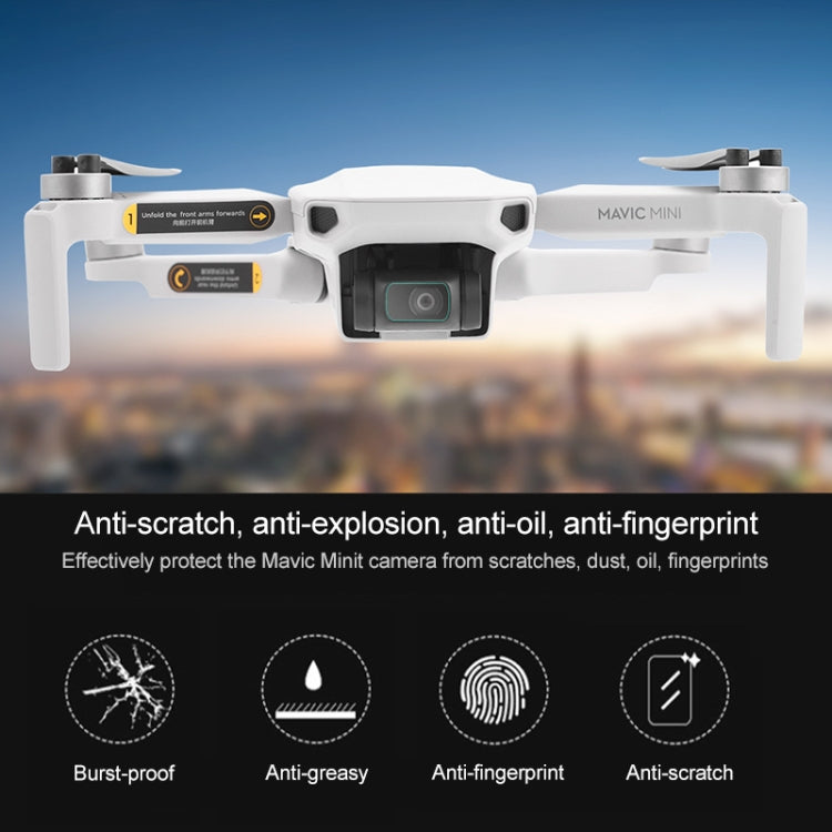Para DJI Mavic mini Película de lente de drone de vidrio templado a prueba de explosiones, For DJI Mavic mini