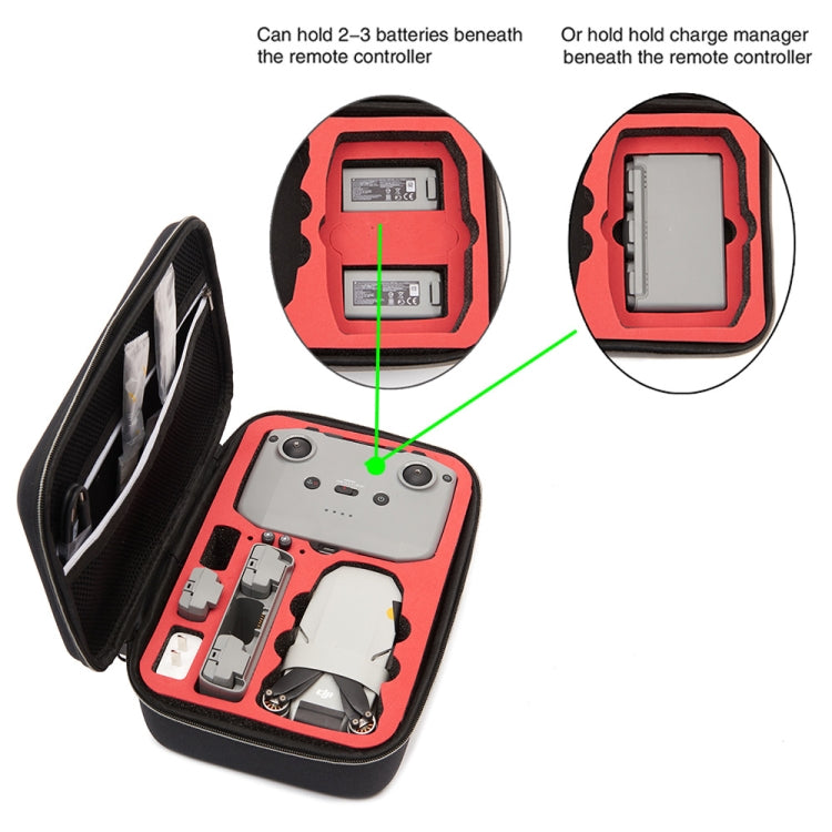 Para DJI Mini 2 SE Bolsa de almacenamiento de estuche rígido a prueba de golpes, Tamaño: 21,5 x 29,5 x 10 cm, 21.5 x 29.5 x 10cm