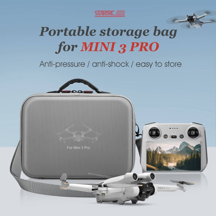 Para DJI Mini 3 Pro / RC con pantalla STARTRC Bolso de hombro impermeable para almacenamiento, For DJI Mini 3 Pro / RC with Screen