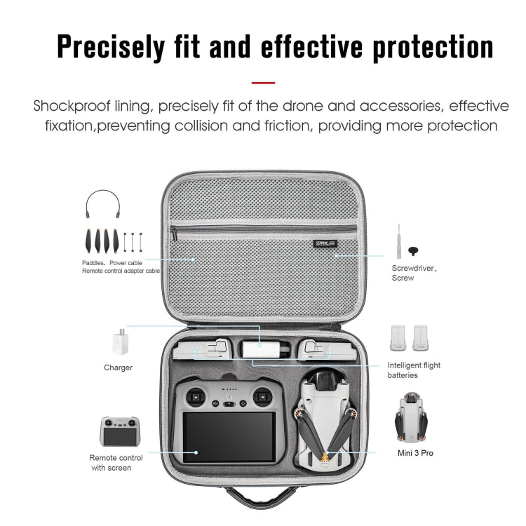 Para DJI Mini 3 Pro / RC con pantalla STARTRC Bolso de hombro impermeable para almacenamiento, For DJI Mini 3 Pro / RC with Screen