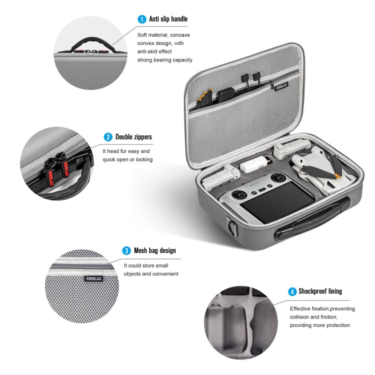Para DJI Mini 3 Pro / RC con pantalla STARTRC Bolso de hombro impermeable para almacenamiento, For DJI Mini 3 Pro / RC with Screen