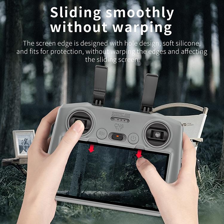 Para DJI Air 3 / RC2 Control remoto STARTRC Funda de silicona a prueba de golpes y antiarañazos, For DJI Air 3 / RC2 Remote Control
