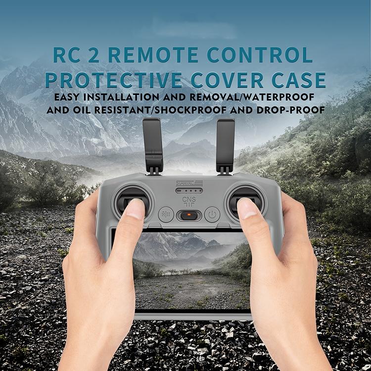 Para DJI Air 3 / RC2 Control remoto STARTRC Funda de silicona a prueba de golpes y antiarañazos, For DJI Air 3 / RC2 Remote Control