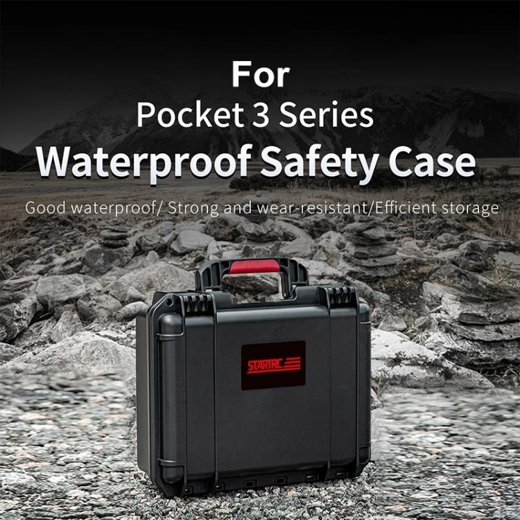 Para DJI Osmo Pocket 3 STARTRC impermeable PP Kit completo caja de almacenamiento de maleta, For DJI Osmo Pocket 3