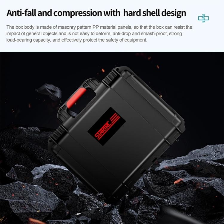 Para DJI Osmo Pocket 3 STARTRC impermeable PP Kit completo caja de almacenamiento de maleta, For DJI Osmo Pocket 3