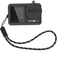 Para DJI OSMO Action 4/3 STARTRC Funda de silicona a prueba de golpes con tapa de lente y correa