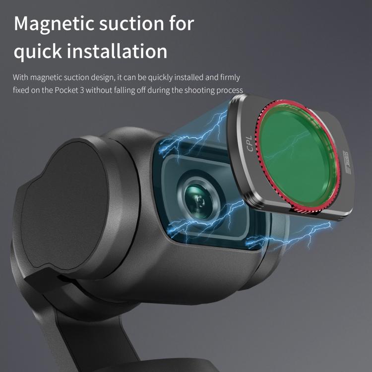 Para filtro de lente DJI OSMO Pocket 3 STARTRC CPL, CPL