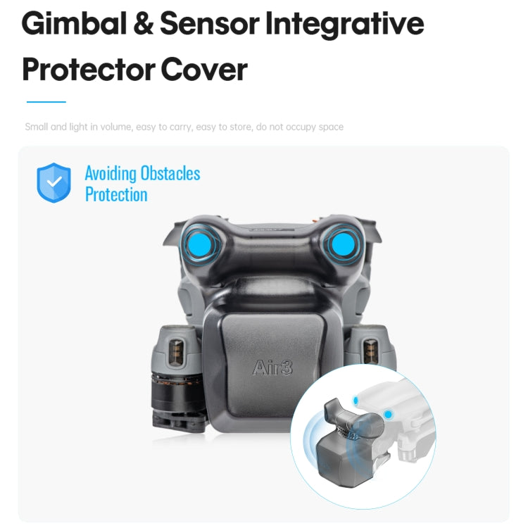 Para DJI Air 3 STARTRC cubierta protectora de lente cubierta de cardán, For DJI Air 3