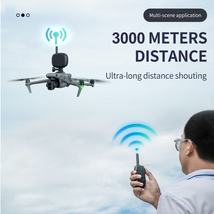 STARTRC Drone Megáfono Altavoz portátil inalámbrico Control de 3KM para DJI Mavic / Air / Mini Series, 3KM Control