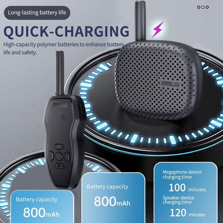 STARTRC Drone Megáfono Altavoz portátil inalámbrico Control de 3KM para DJI Mavic / Air / Mini Series, 3KM Control