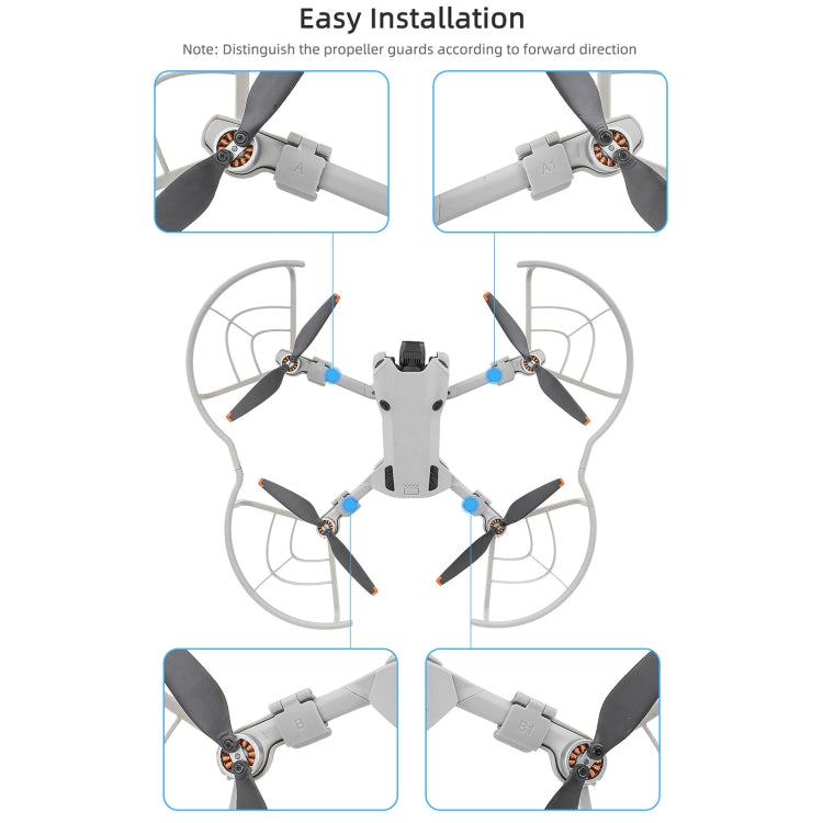 Para DJI Mini 4 Pro Sunnylife N4P-KC712 Drone hélice protector anillo anticolisión, For DJI Mini 4 Pro